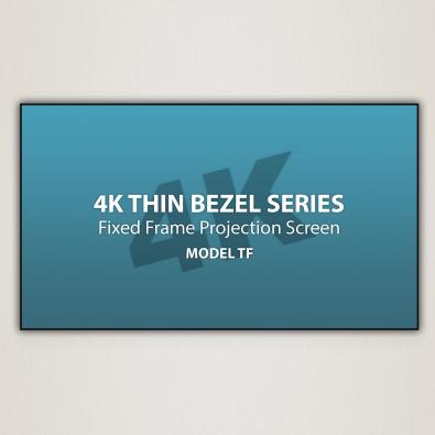 4K Thin-Bezel Series 16:9 92" Stellar White MicroPerf